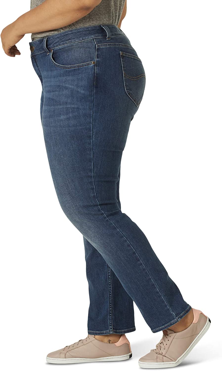 Lee Women's Plus Size Regular Fit Straight Leg Jean